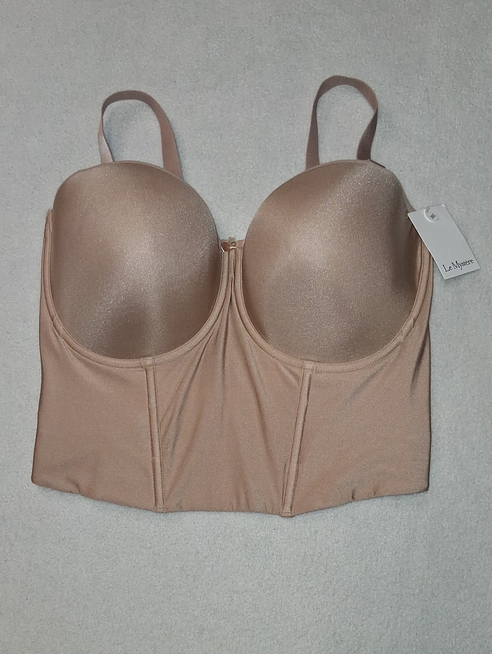 Le Mystere Beige Longline Strapless Support Bra